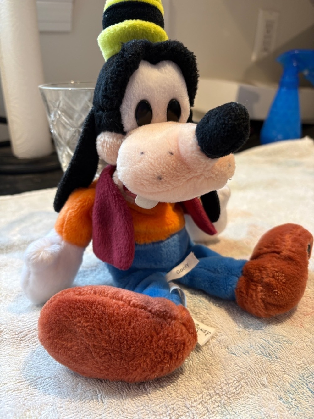 Vintage Disney Plush Goofy  Rare Yellow Hat 13 inches - Picture 2 of 9